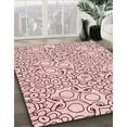 thumbnail image 3 of Ahgly Company Machine Washable Indoor Rectangle Transitional Light Rose Pink Area Rugs, 2' x 5', 3 of 7