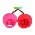 thumbnail image 4 of Hat Head Cover Funny Cherry Novelty Plush Soft Material for Masquerade Ball Couple Dress Up Events, 4 of 9