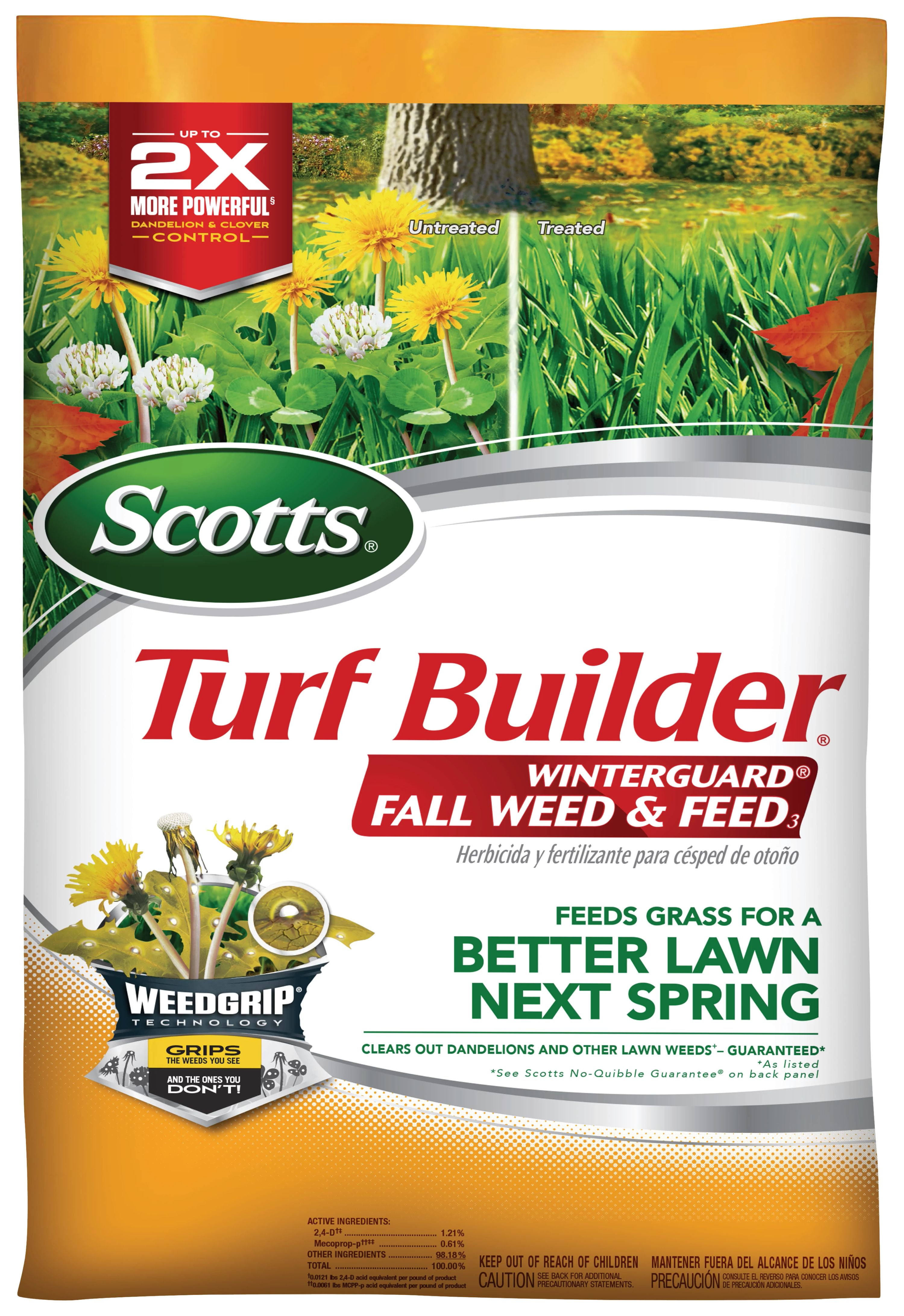 (2 pack) Scotts Turf Builder WinterGuard Fall Weed & Feed3, 11.43 lbs.