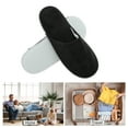thumbnail image 4 of Unique Bargains 1 Pair Disposable Slippers Foldable Hotel Slippers for Family Black, 4 of 5