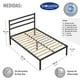 thumbnail image 4 of Magma Life Base de Cama Matrimonial con Cabecera de Metal Resistente, Plataforma con Espacio de Almacenamiento, Fácil Armado, Soporte Antideslizante para Colchón, Diseño Moderno y Duradero, 4 of 5