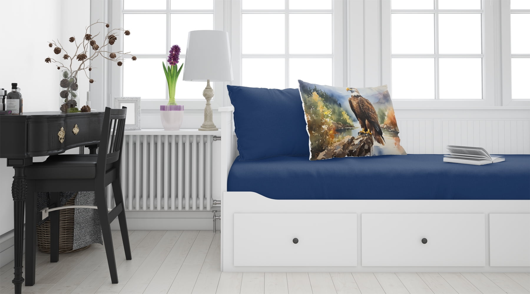 Carolines Treasures DAC3211PILLOWCASE 20.5 x 30 in. Unisex Eagle Standard Pillowcase