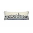 thumbnail image 2 of 35" White Cleveland Daylight Skyline Lumbar Decorative Pillow, 2 of 6