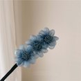 thumbnail image 2 of Xihbxyly Diadema de Organza con Flores, Kit de Peinado Elástico, Estilo Retro Relajado, Ideal para Cabello Grueso, Ideal para Fiestas y Viajes, Accesorios Atractivos para El Cabello., 2 of 4