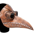 thumbnail image 4 of Funny Medieval Steampunk Plague Doctor Bird Máscara de látex Punk Cosplay Máscaras Pico Adulto Halloween Evento Cosplay Props Feliz Sencillez, 4 of 5