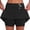 Black, variant on FASHOFT Tennis Skirt For Women Mid Waist Skort With Pockets Two Piece Design Comfortable For Daily Sports And Casual Wear Womens Athletic Skirts Black