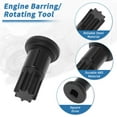 thumbnail image 6 of Unique Bargains 13mm Idle Lock Nut Wrench Injection Pump Gear Puller Engine Barring Tool for cummins B C Series 3.9L/5.9L/6.7L/8.3L Diesel Engine for Dodge Truck Pickup for Ram VE P7100 VP44 89-02, 6 of 7