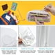 thumbnail image 5 of Juego de 4 estuches transparentes de PVC con cremallera, estuches transparentes impermeables con cierre, bolsa de cosméticos transparente para niños, adultos y escuela   Rojo Verde, 5 of 5