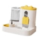 thumbnail image 1 of Comedero y bebedero automático para mascotas 2 en 1, dispensador de agua antideslizante, comedero para gatos Amarillo, 1 of 8
