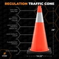 thumbnail image 3 of 28 Inch Orange Traffic Cones with 6" Collar, 12-Pack - Multipurpose PVC Plastic Safety Cone For Parking, Soccer, Caution, Kids and Construction - By Xpose Safety, 3 of 7