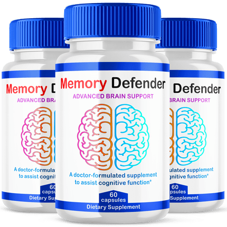 Memory Defender Brain Support Supplement Capsules Advanced Formula Pills 180 Capsules