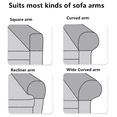 thumbnail image 4 of Stretch Armrest Covers with Pocket Anti-Slip Sofa Protector 2pcs Dark Coffee, 4 of 7