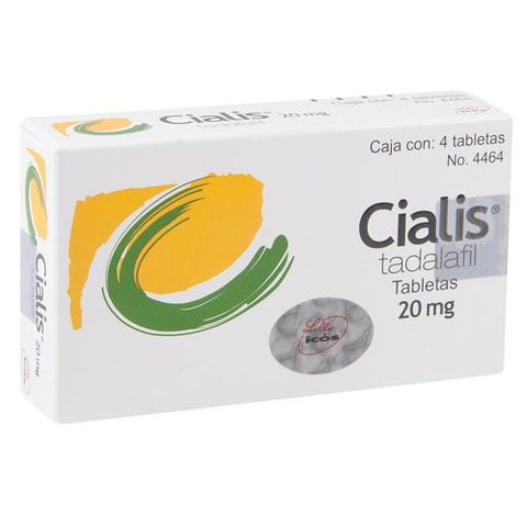 Cialis 20 mg, 4 tabletas