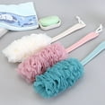 thumbnail image 4 of 3Pack Back Scrubber for Shower，Loofah Sponge Shower Brush Using Body Exfoliating with Long Handle, Loofah on a Stick for Women Men Body Cleaning, 4 of 7