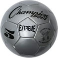 thumbnail image 4 of Champion Sports Extreme Series Soccer Ball Size 5 - Collegiate, Professional, and League Standard Kick Balls - All Weather, Soft Touch, Maximum Air Retention - For Adults, Teenagers, Silver, 4 of 6
