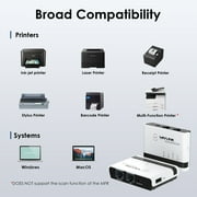 WAVLINK USB WiFi Wireless Print Server with 10/100Mbps LAN/Bridge, 480Mbps USB2.0, Support Wired/Wireless/Standalone Modes All RAW-supported Printers