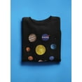 thumbnail image 3 of NASA Nasa Watercolor Solar System Sweatshirt Women -NASA Designs, Female x-Large, 3 of 4