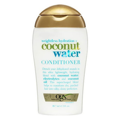 Ogx Weightless Hydration Coconut Water Conditioner, 3 Oz, 3 Pack
