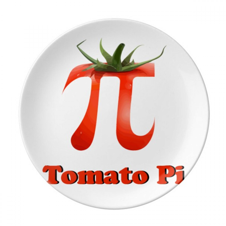 

Calculating Mathematical Pi Tomato Plate Decorative Porcelain Salver Tableware Dinner Dish