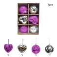 thumbnail image 2 of Set de Bolas Navideñas Colgantes para Árbol de Navidad, Bolas de Espejo de Colores para Decoración de Fiestas | Adornos de Espuma Morada 18X12X6Cm - 1 Unidad, 2 of 6