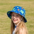 thumbnail image 2 of Kids Sun Hat with UV Protection Beach Bucket for Boys Girls Wide Brim Cap for Summer Outdoor(Light Purple,3-7 Years), 2 of 9