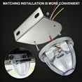 thumbnail image 3 of 2-Pack LED Side Marker Lights for Trucks, LED Mini Watermelon Light for Semi Truck, Amber Clear Lens Mini Lights with Stainless Steel Bracket, 3 of 8
