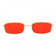 thumbnail image 2 of Retro Square Sunglasses for Women Men Small Frame Rectangle Glasses 90s, 2 of 4