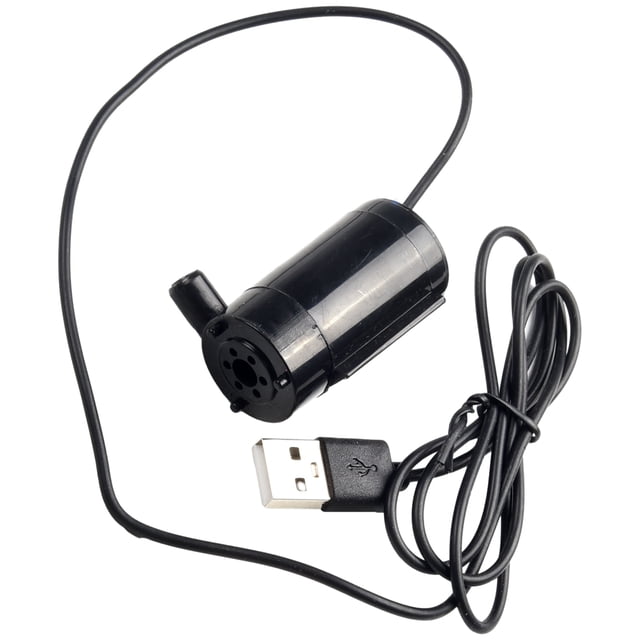 2x Mini Aquarium Supplies Pumping Water Fish Tank Fountain USB Submersible Pump