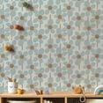 thumbnail image 4 of Tempaper x Novogratz Flower Power Powder Blue Peel and Stick Textured Floral Wallpaper, 20.5" x 16.5', 4 of 10