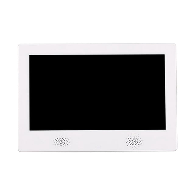 HLONK Cadre Photo Numérique Intelligent 32 Pouces Contenu de Lecture Écran IPS Lecteur de Musique avant Haut-Parleur Vitesse Réglable pour Lire des Films Noir
