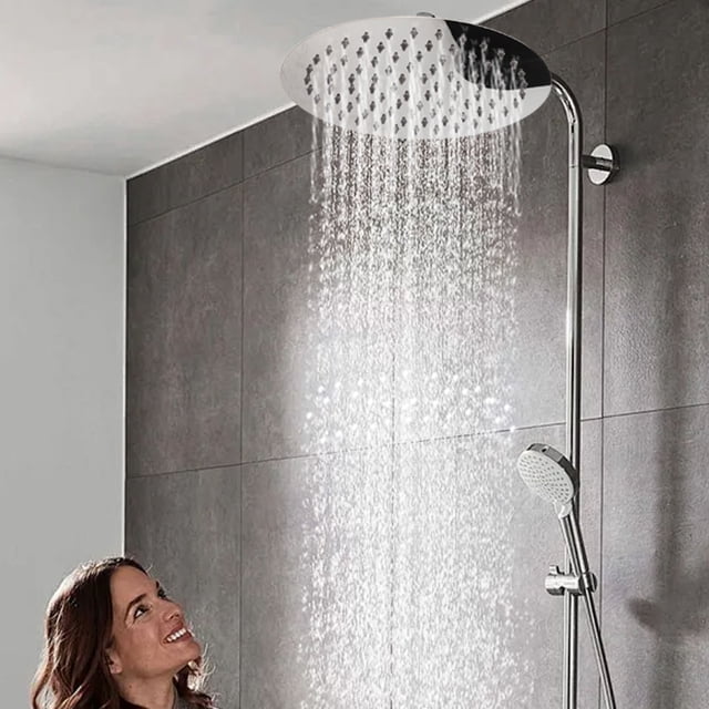 Cabezal De Ducha De Lluvia, Resistente A Alta Temperatura 304 Acero Inoxidable De Acero Inoxidable A Alta Presión Ducha De Lluvia Resistente A La Corrosión Delgada Para El Hogar