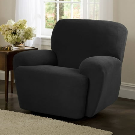 Floral Furniture Slipcover - Maytex Pixel Stretch 4 Piece Recliner Chair Furniture Cover Slipcover