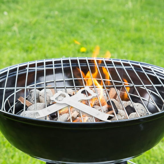 HOMEMAXS 4pcs Bbq Plate Holder Hot Surfaces Handling Cooking Grid Lifter Gripper Bottle Opener For Outdoor Grilling And Picnics Kitchen Utensils