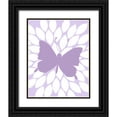 thumbnail image 1 of Robinson, Tamara 15x18 Black Ornate Wood Framed with Double Matting Museum Art Print Titled - Butterfly Flower, 1 of 4