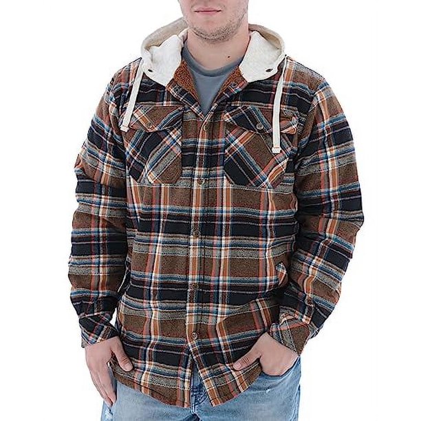 Berber lined 2025 hooded flannel