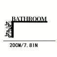 thumbnail image 3 of Fiudx Decoración de Letras para Baño, Letreros Colgantes con Estilo, Decoración de Puertas de Hierro, Mejora La Estética Del Hogar, Transmite Un Mensaje Cálido, Fácil Instalación, Mejora La Decoració, 3 of 6