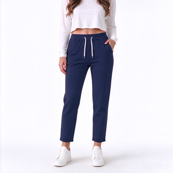 Diufon Sweatpants for Women Straight Leg Elastic Waist Drawstring Lounge Pants with Pockets Athletic Joggers