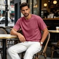 thumbnail image 6 of DORKASM Men's Short Sleeve Dry Fit Shirts Workout Gym Mesh Shirt Athletic Running Lightweight Performance Tshirt Watermelon Red 3XL, 6 of 6