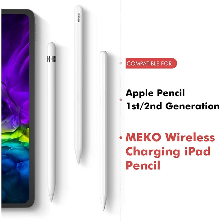 MEKO 4-Pack White Replacement Tips for Apple Pencil 1st