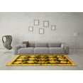 thumbnail image 3 of Ahgly Company Machine Washable Indoor Rectangle Persian Yellow Traditional Area Rugs, 4' x 6', 3 of 4