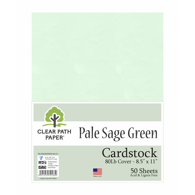 Pearlescent Moss Green Cardstock - 12 x 12 inch - 105Lb Cover - 10 Sheets -  Clear Path Paper 