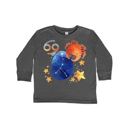 

Inktastic Cancer Crab Constellation Zodiac Sign Illustration Gift Toddler Boy or Toddler Girl Long Sleeve T-Shirt