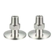Pipe Fittings KF25 Male Threaded 1/4 PT to  Clamp OD 40mm Ferrule 2 Pcs