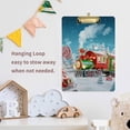 thumbnail image 5 of FMSHPON Christmas Xmas Train Tree Clipboard Hardboard Wood Nursing Clip Board and Pull for Standard A4 Letter 13x9 inches, 5 of 5