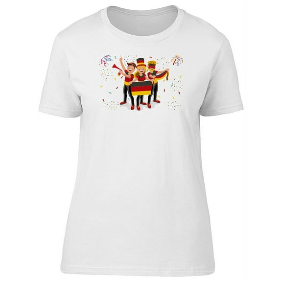 Germany National Day Cheering T-Shirt Women -Image by Shutterstock, Female x-Large