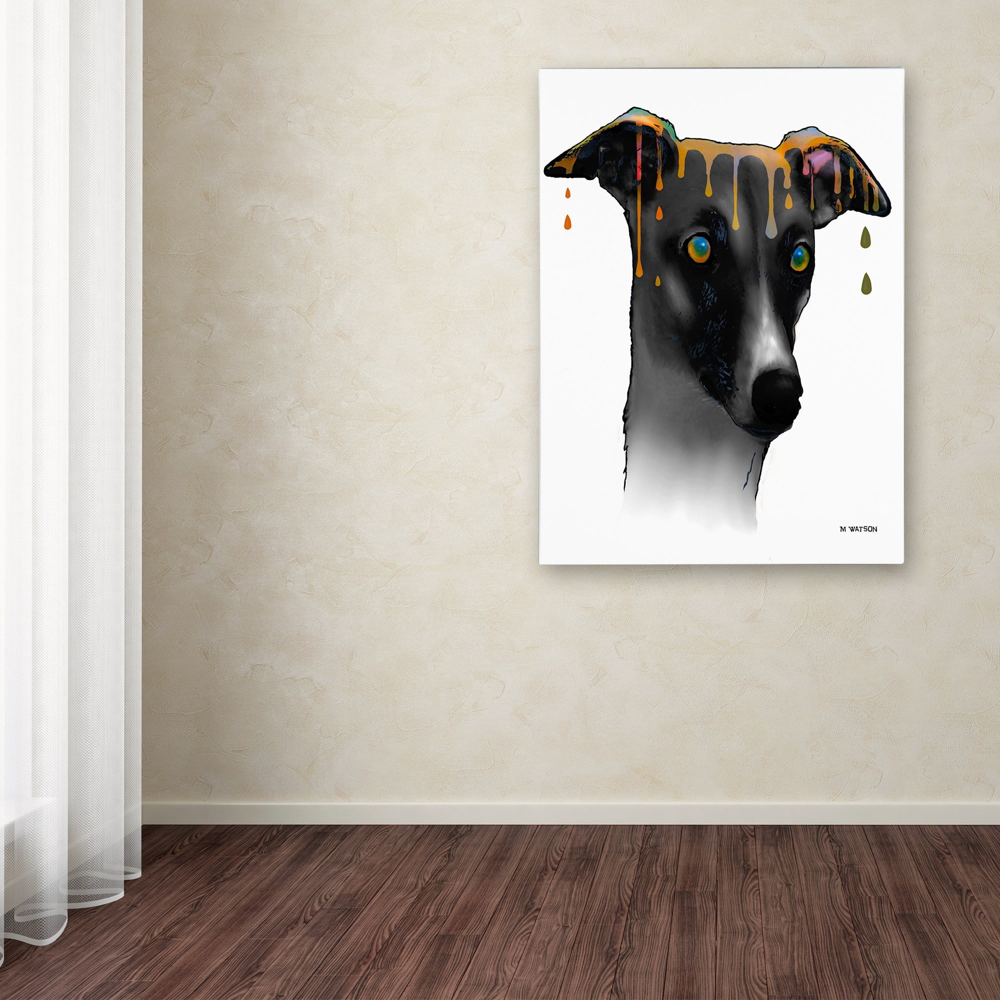 Marlene Watson "Greyhound" Canvas Art