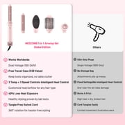 RACCOMB Dual Voltage Hair Styler 5-in-1 High-Speed Dryer Brush with Negative Ion Technology, Pink
