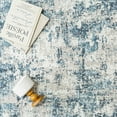thumbnail image 5 of BERTHMEER 6'x9' Modern Area Rug for Living Room Bedroom Dining Room Washable Non-Slip Abstract 3D Textured Hard Rugs, Blue Multi, 5 of 6
