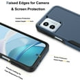 thumbnail image 4 of For Motorola Moto G 5G 2023 Phone Case,2 in 1 Hard PC Phone Case for Moto G 5G 2023 , Njjex Rubber & Rugged Shockproof Full Body Protection Case Cover - Blue, 4 of 6