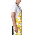 thumbnail image 3 of Lsque Lilies Flowers Waterproof Apron Chef Aprons for Men Heavy Duty Chemical Work Apron Extra Long Grilling Aprons with Adjustable Bib Apron, 3 of 9